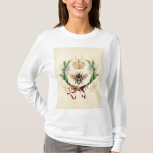 T-shirt Abeille Vintage botanique moderne