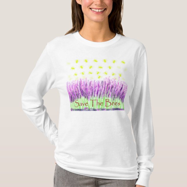 T-shirt Abeilles de lavande (Devant)