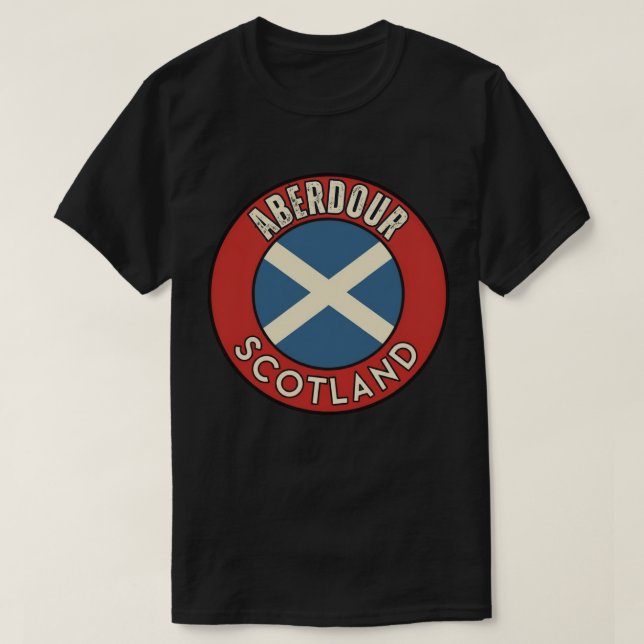 T-shirt Aberdour, Écosse (Design devant)