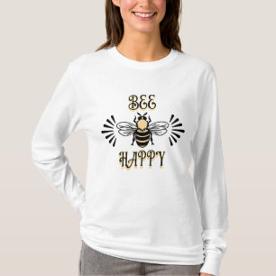 T-shirt Abey Happy   Couleurs Vintages Abeille de miel