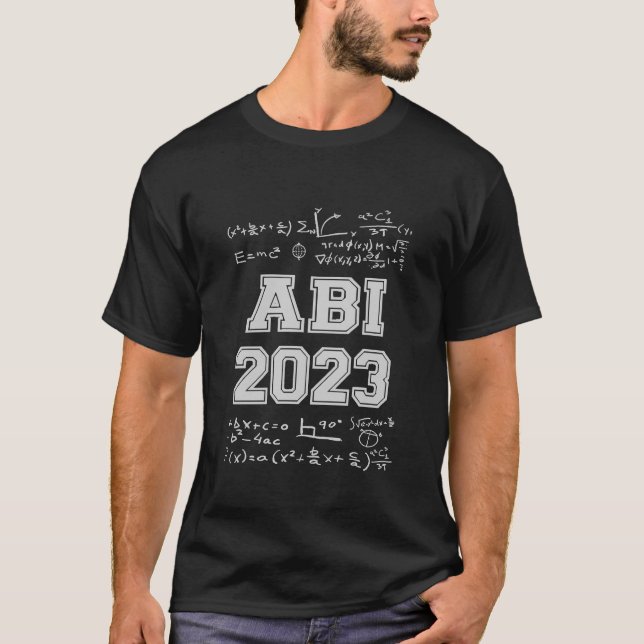 T-shirt ABI 2023 Lycée Vintage algèbre (Devant)