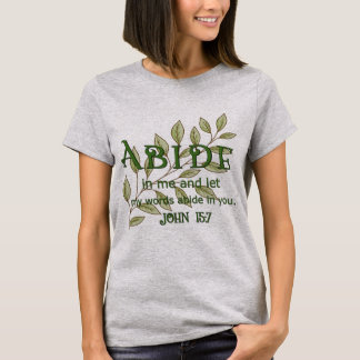 T-shirt Abide In Me Christian Women's
