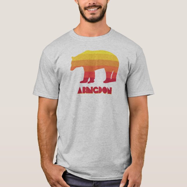 T-shirt Abingdon Virginia Ours Arc-en-ciel (Devant)