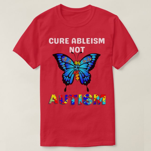 T-SHIRT ABLÉISME DE TRAITEMENT NON AUTISME1 (Design devant)