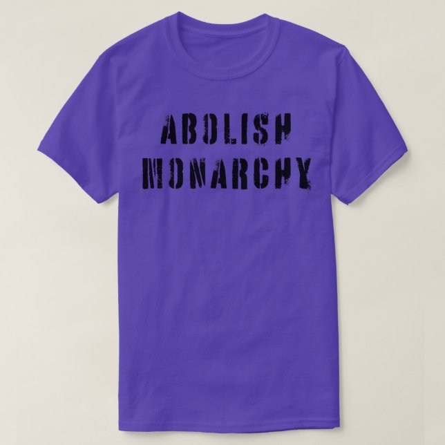 T-shirt Abolir la monarchie 2 (Design devant)