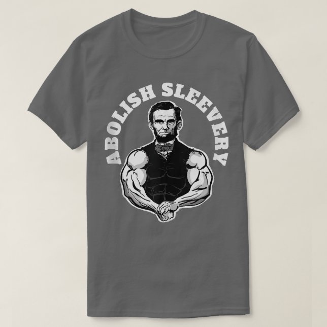 T-shirt Abolish Sleall drôle Abraham Lincoln Libérez le Sl (Design devant)