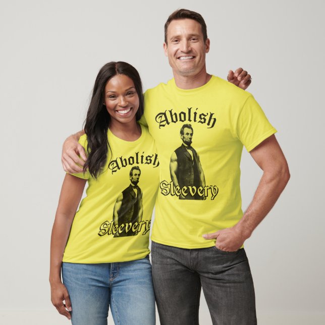 T-shirt Abolish Sleevery - Abraham Lincoln (Unisexe)