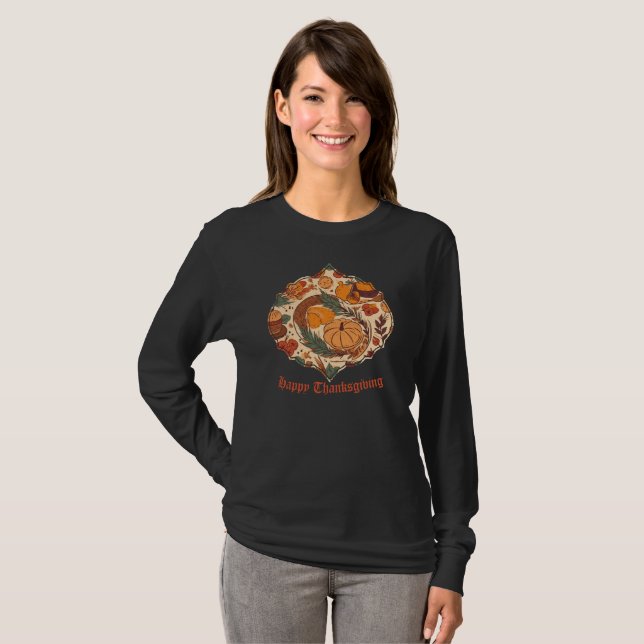 T-shirt Abondance d'automne (Devant entier)