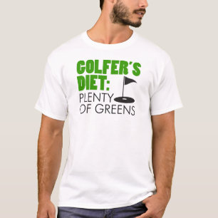 T-shirt Abondance du régime du golfeur des verts