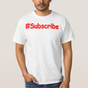 T-shirt "#Abonnez-vous" Conception sympa. Commandez dès ma