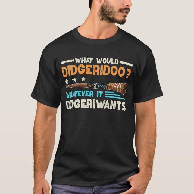 T-shirt Aborigènes Didjeridu Didgeridoo (Devant)