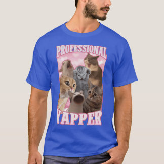 T-shirt aboyeur professionnel mème de chat drôle ami famil