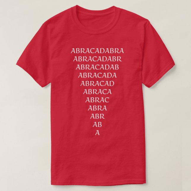 T-shirt Abracadabra 1 (Design devant)