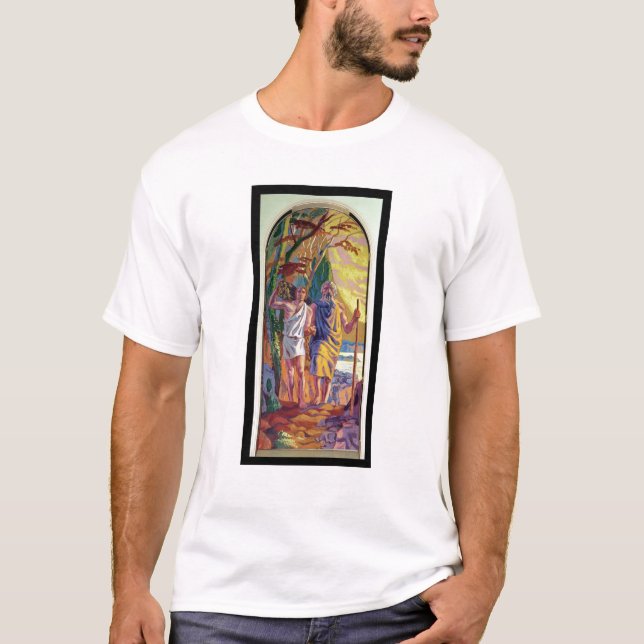 T-shirt Abraham allant offrir à Isaac son fils (Devant)