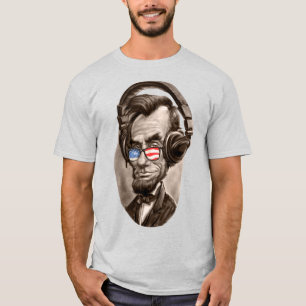 T-shirt Abraham Chillincoln Lincoln Lunettes patriotiques