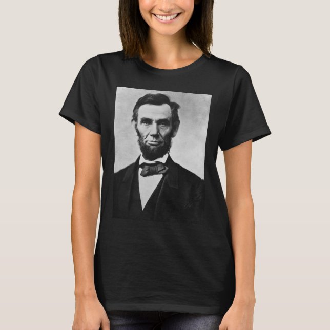 T-shirt Abraham Lincoln : 16ème Président de l'Amérique (Devant)