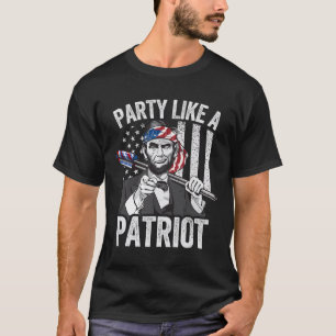T-shirt Abraham Lincoln 4 juillet Chemise Hommes Américain