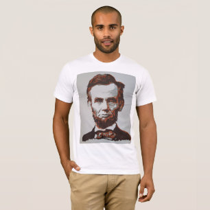 T-shirt Abraham Lincoln a peint par la marque Elsen