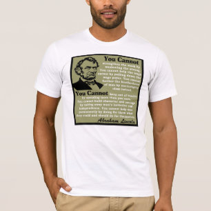 T-shirt Abraham Lincoln : Aide vous-même !
