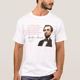 T-shirt Abraham Lincoln Chemise #4 "Une Majorité Restée"