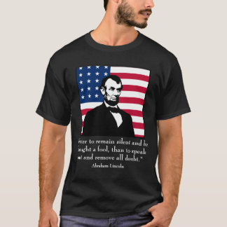 T-shirt Abraham Lincoln et citation