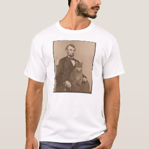 T-shirt Abraham Lincoln et son chat "Gloria" 2