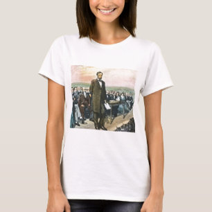 T-shirt Abraham Lincoln expose l'adresse Vin de Gettysburg