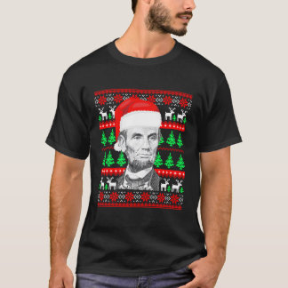 T-shirt Abraham Lincoln Père Noël Ugly