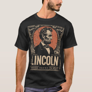 T-shirt Abraham Lincoln Président Vintage Portrait Design
