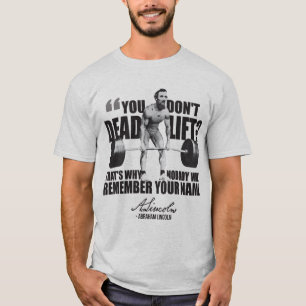 T-shirt Abraham Lincoln Salle de gym Humour - Remise en ét