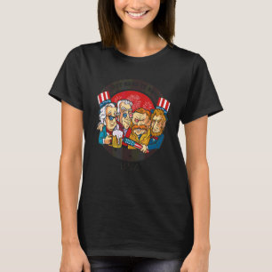 T-shirt Abraham Lincoln Usa 4 juillet Patriotique Américai
