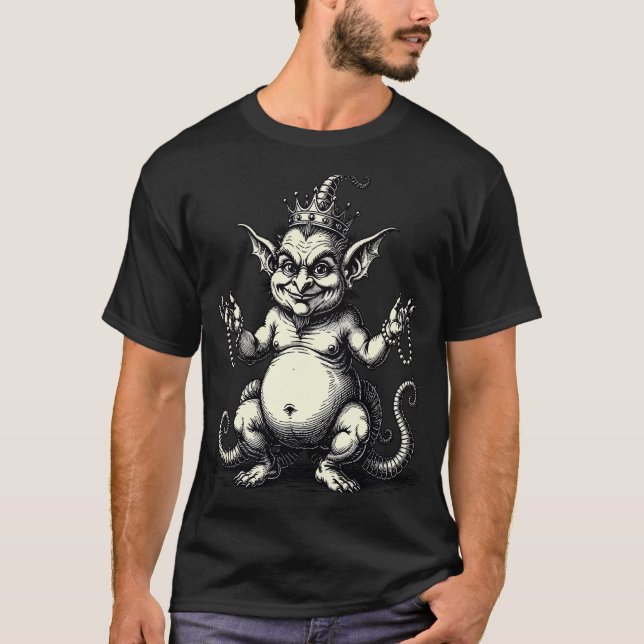 T-shirt Abraxas Trickster aux jambes de serpent (Devant)