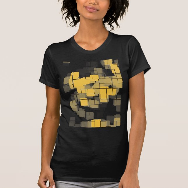 T-shirt Abrégé sur géométrique "melon" (Devant)