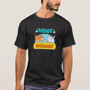 T-shirt Abri animal Sauver chats Chiens mignons Secourt an