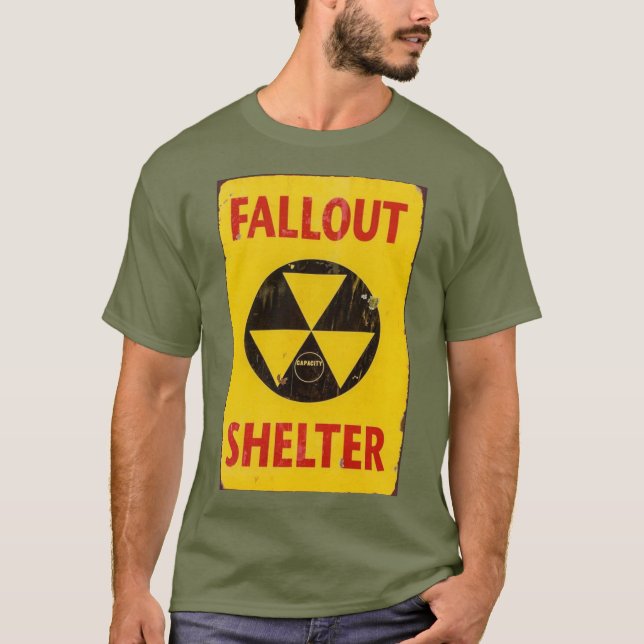 T-shirt Abri anti-chutes ☢️ Nukes anti-chutes (Devant)