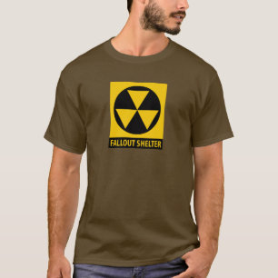 T-shirt Abri contre les retombées radioactives vintage de