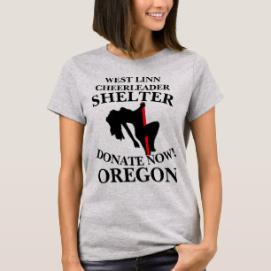 T-SHIRT ABRI POUR POM-POM GIRLS DE WEST LINN FAITES UN DON