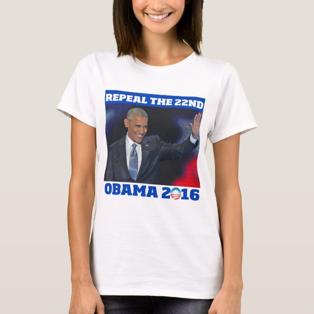 T-shirt Abroger le 22 : chemise Obama 2016 (Devant)