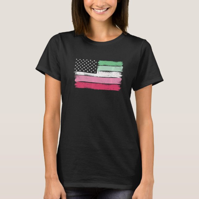 T-shirt Abrosexued Flag Pride Lgbtq Usa Pride Flag Premium (Devant)