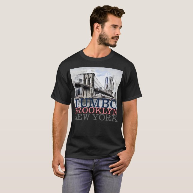 T-shirt Abruti Brooklyn NYC New York, hommes (Devant entier)