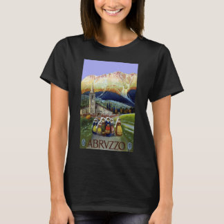 T-shirt Abruzzes Italie Art de l'affiche de voyage vintage