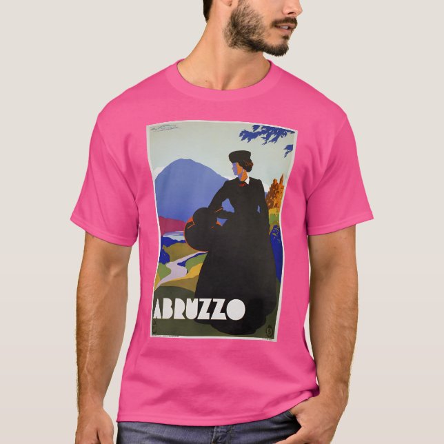 T-shirt Abruzzes Italie Restauré Voyage Vintage Italie (Devant)