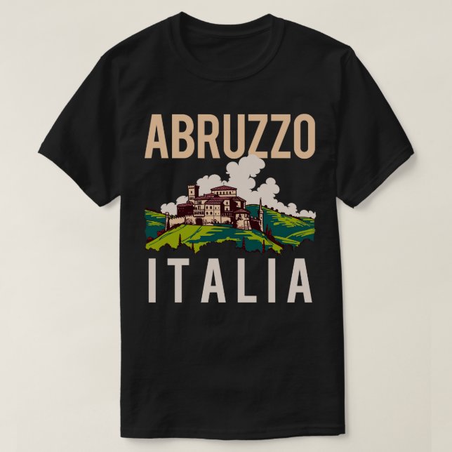 T-shirt Abruzzo Italia Rétro Italie Design (Design devant)