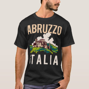 T-shirt Abruzzo Italia Rétro Italie Design