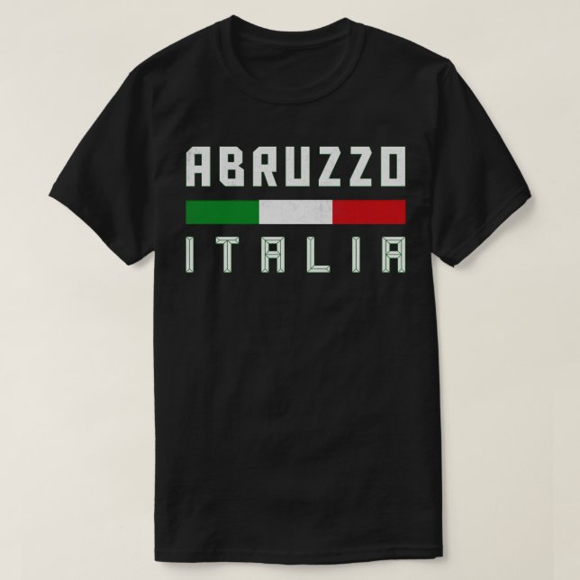T-shirt Abruzzo Italie Typographie Design (Design devant)