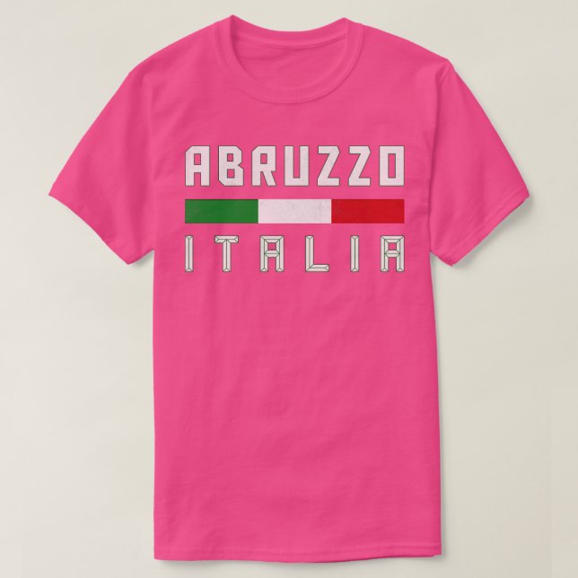 T-shirt Abruzzo Italie Typographie Design (Design devant)
