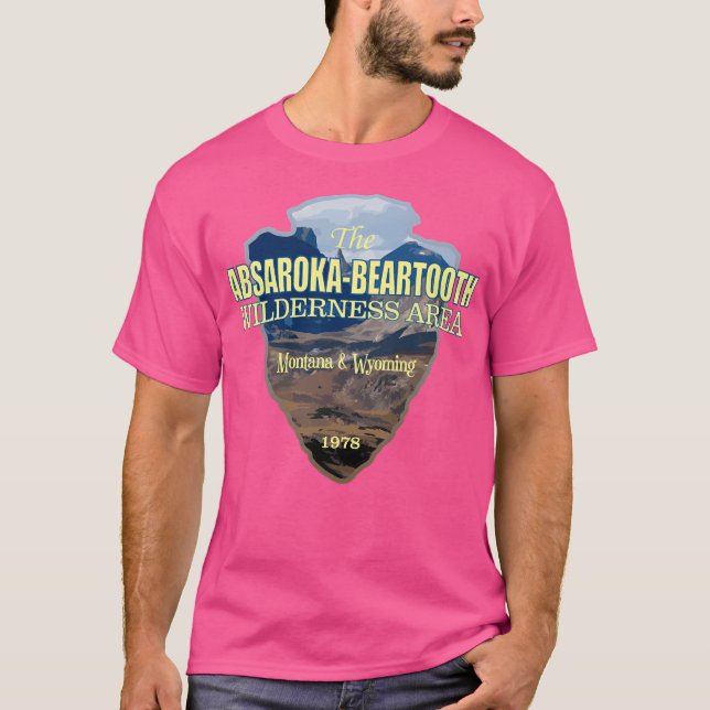 T-shirt Absaroka-Beartooth Wilderness (flèche) (Devant)