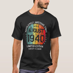 T-shirt Absolument génial depuis août 1940 Homme Femme Bir