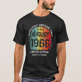 T-shirt Absolument Génial Depuis Août 1966 Homme Femme Bir
