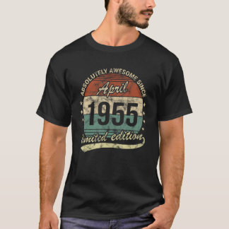 T-shirt Absolument Génial Depuis Avril 1955 Homme Femme Bi